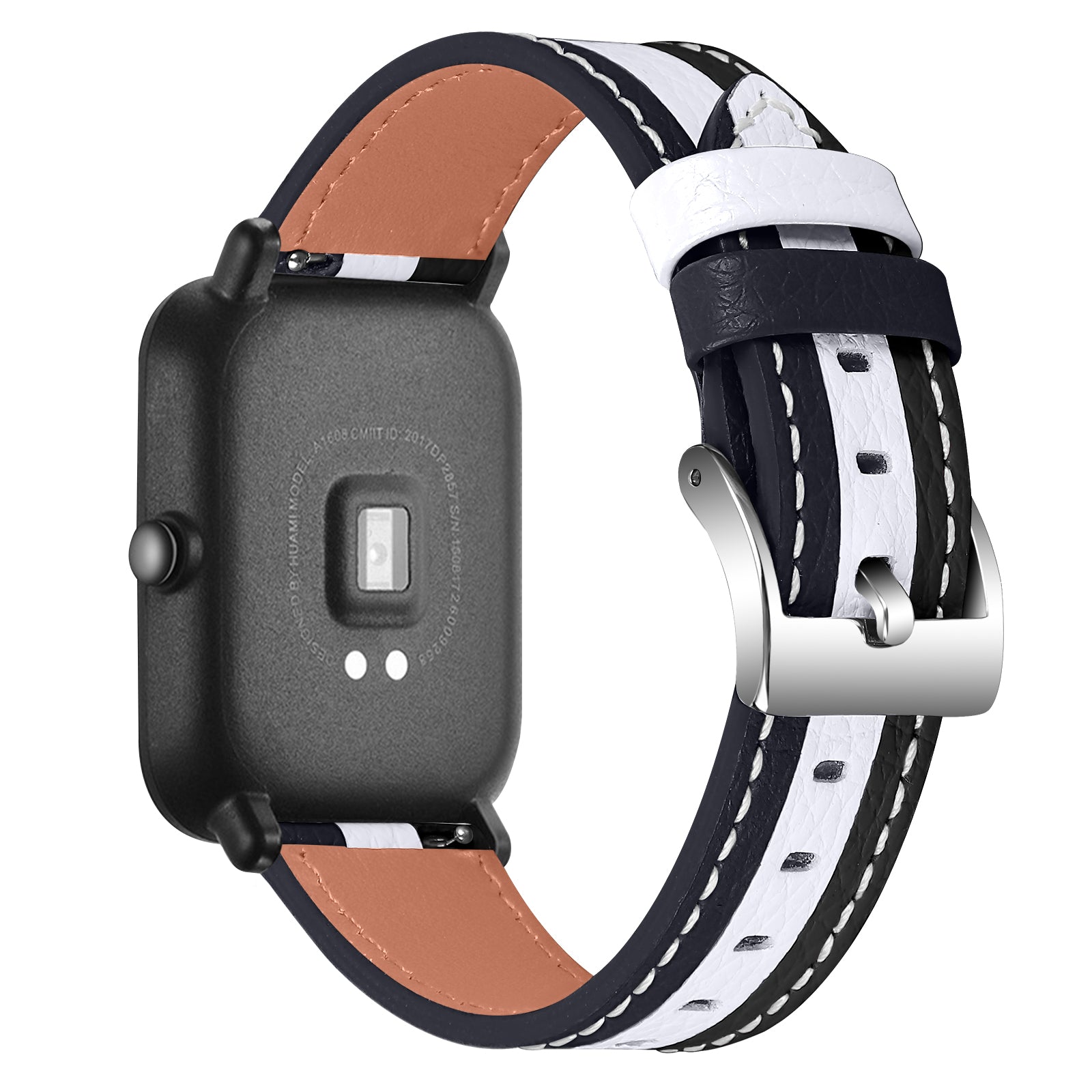 20mm Smart Watch Strap for Huami Amazfit GTS Bip Bip Lite Color Splicing Design Cowhide Leather Replacement Band 20mm Smart Watch Strap for Huami Amazfit GTS Bip Bip Lite Color Splicing Design Cowhide Leather Replacement Band